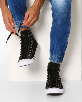 AJIO - N9-Treated Canvas Sneakers