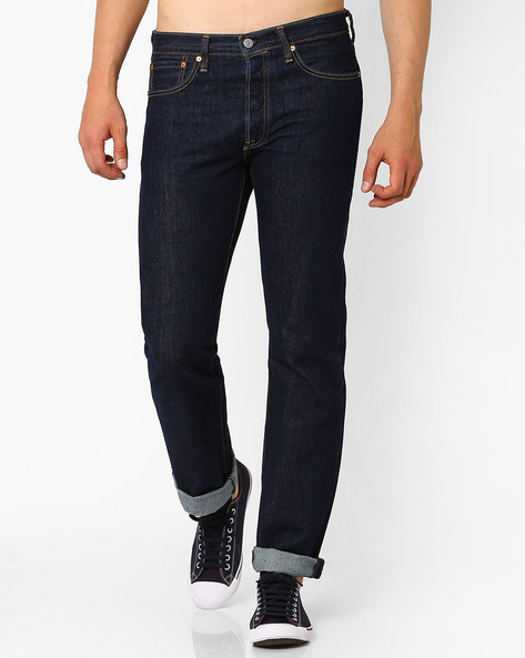 Buy Dark Blue LEVIS 501 Original Fit Jeans | AJIO