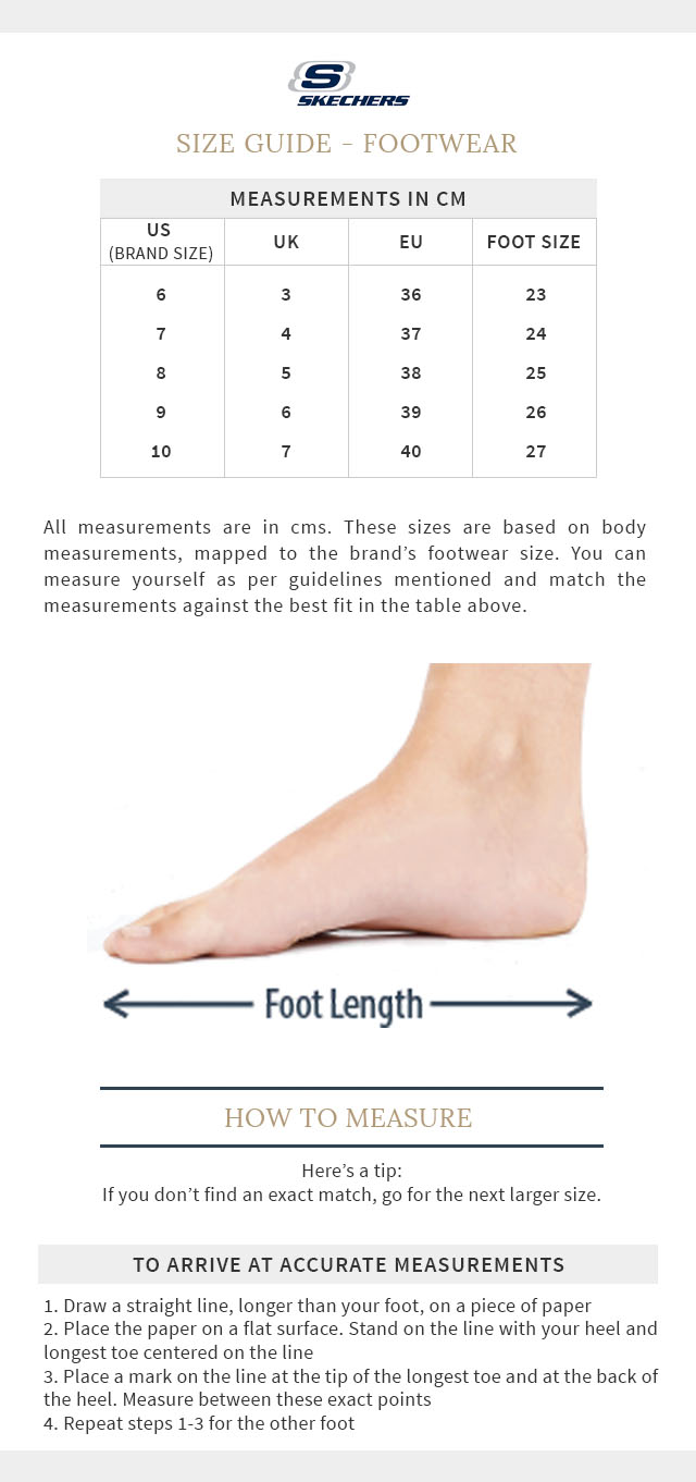 skechers foot measure